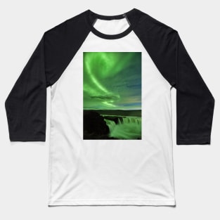 Swirling Sky, Churning Waterfall Baseball T-Shirt